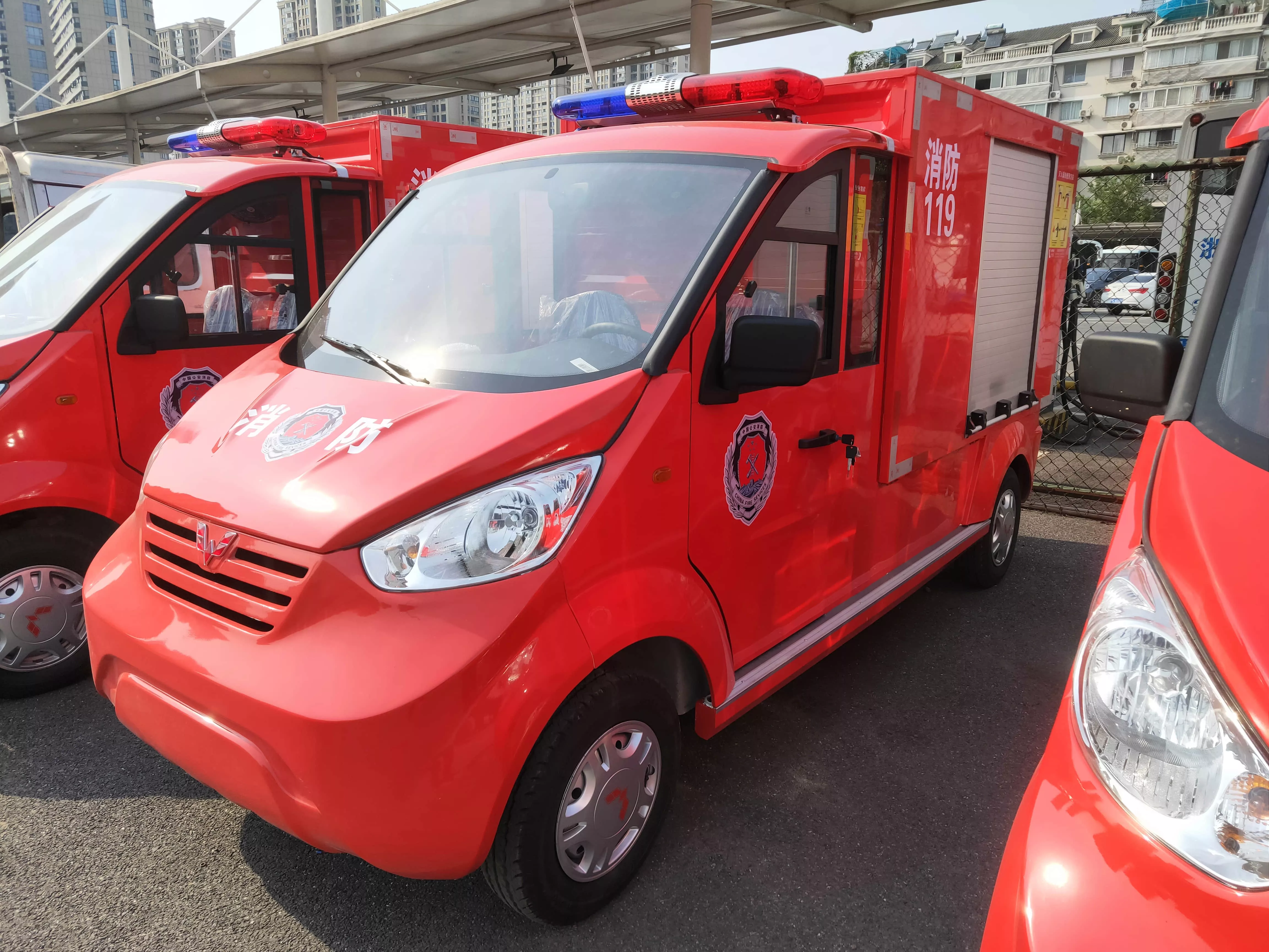 电动消防车类型图片大全 市民为这样的活动拍手叫好－五菱